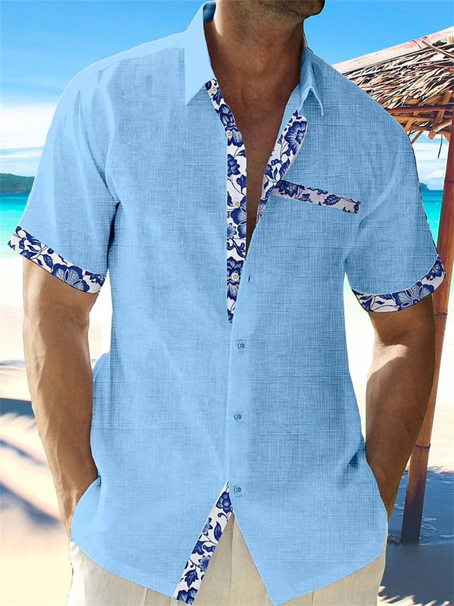 Chemise Estivale à Manches Courtes Floral