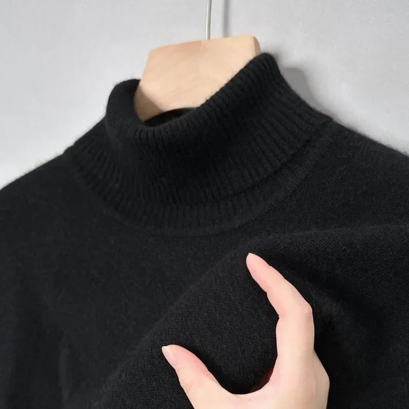 Pull Femme Laine Douce Col Rond Marine