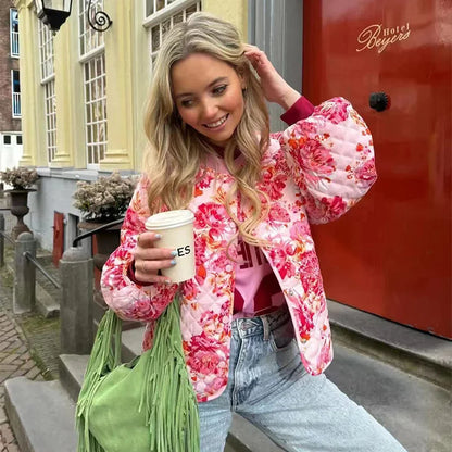 Veste Douillette Fleurs Pour Femmes | Parfaite Pour Le Printemps