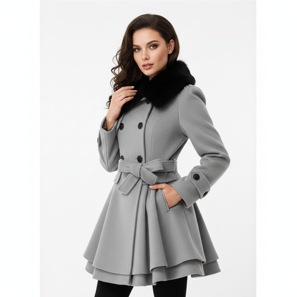 Manteau Femme Élégant Hiver – Veste Chaud Chic avec Coupe Détendue & Style Actuel