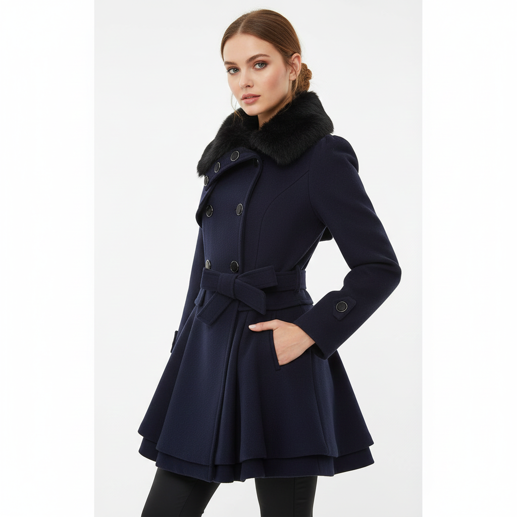 Manteau Femme Élégant Hiver – Veste Chaud Chic avec Coupe Détendue & Style Actuel