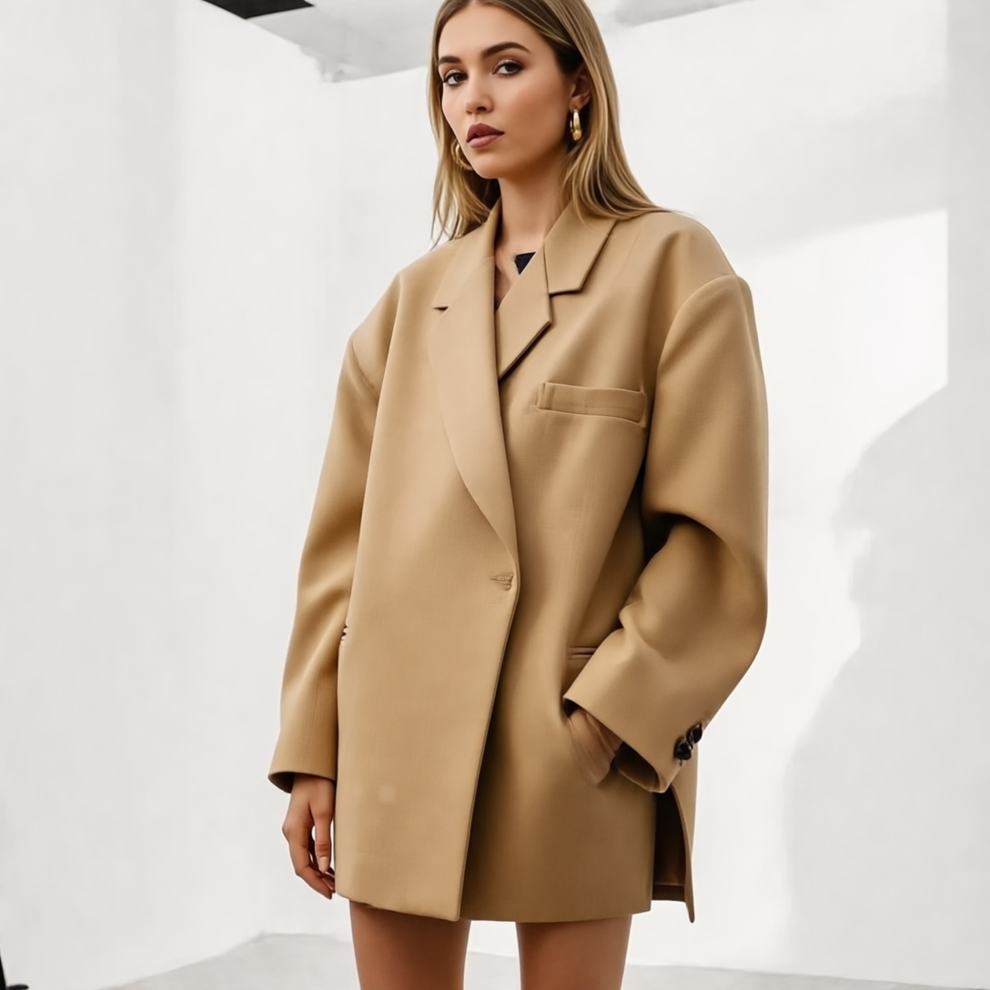 Veste Blazer Grande Taille Féminine - Élégante et Confortable pour Femme