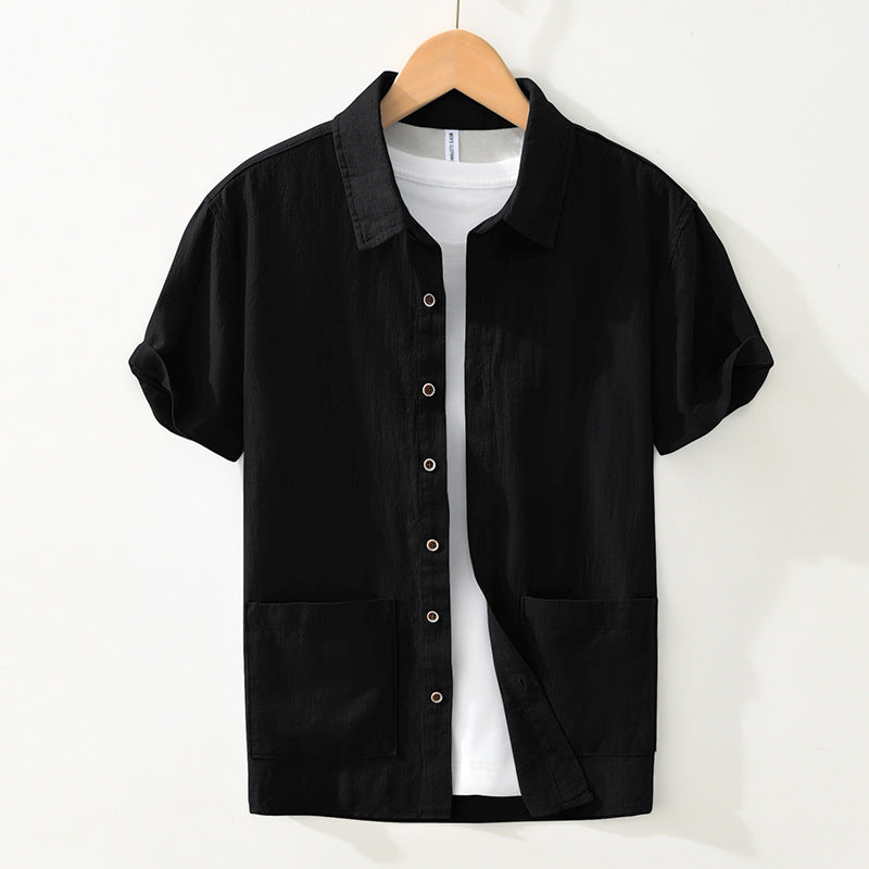 Chemise Décontractée Été pour Hommes avec Poches