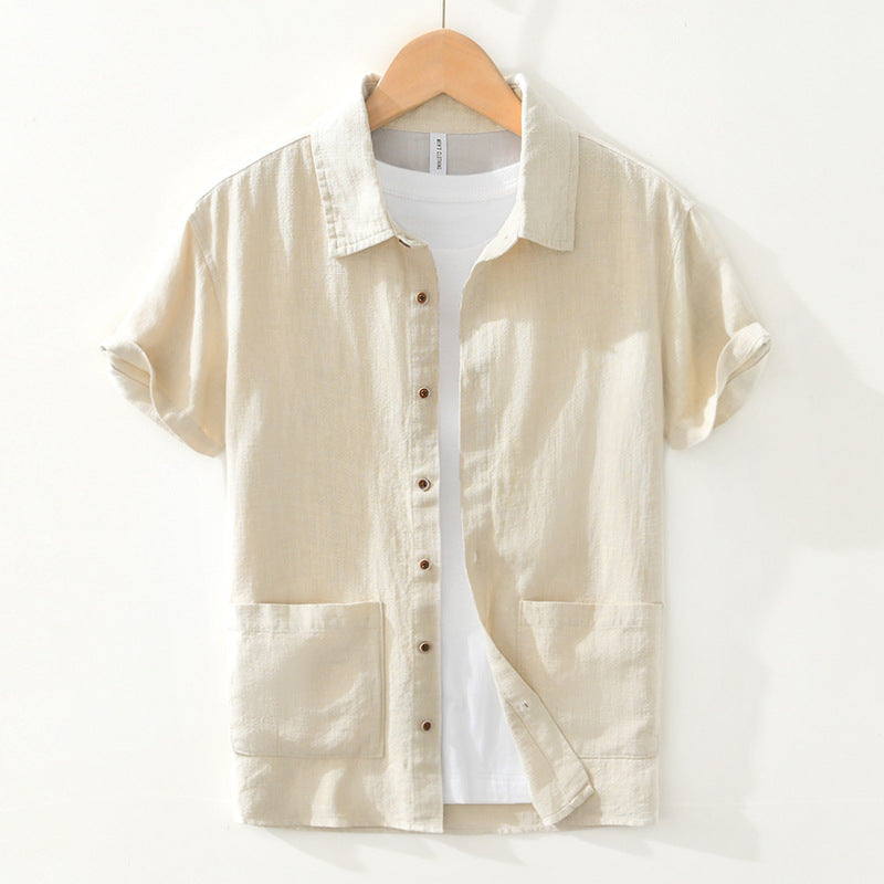 Chemise Décontractée Été pour Hommes avec Poches