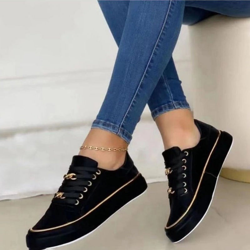 Baskets Confortables pour Femmes à Talons Plats - LuxeStyle