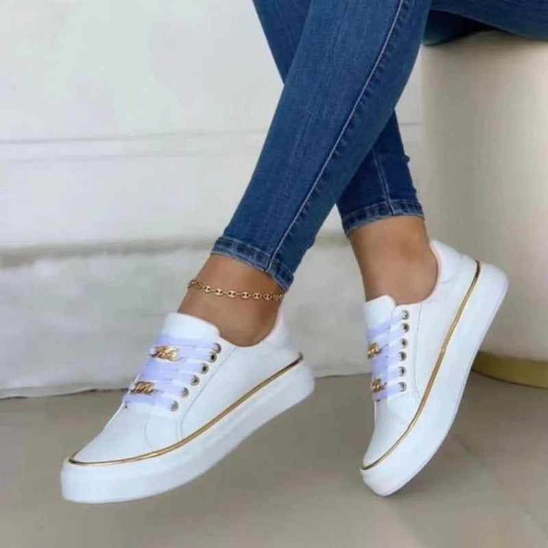 Baskets Confortables pour Femmes à Talons Plats