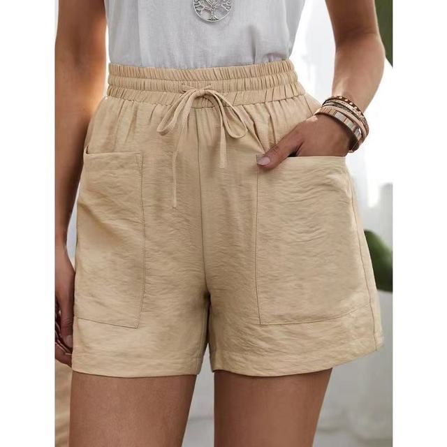 Short Femme Élégant Haut de Gamme avec Ceinture Brosée