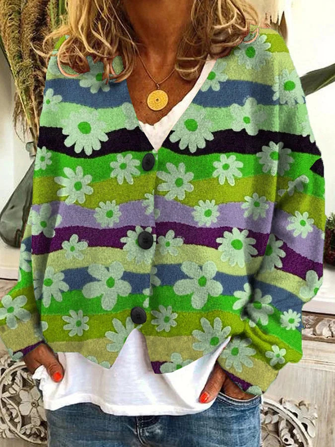 Cardigan Féminin Décontracté aux Boutons