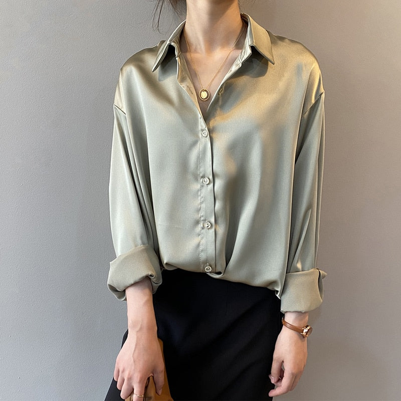 Blouse Féminine Rétro Élégante