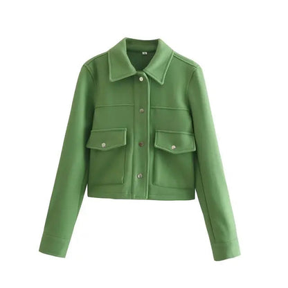 Veste Femme à Poche Large et Fermeture Éclair