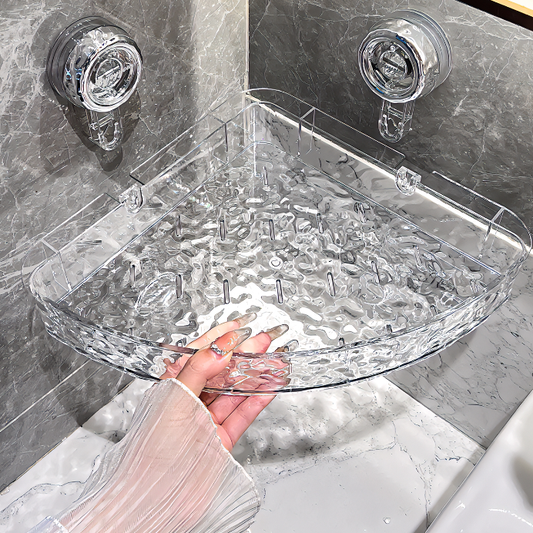 Support Mural Salle de Bain Élégant avec Rangement - LuxeStyle