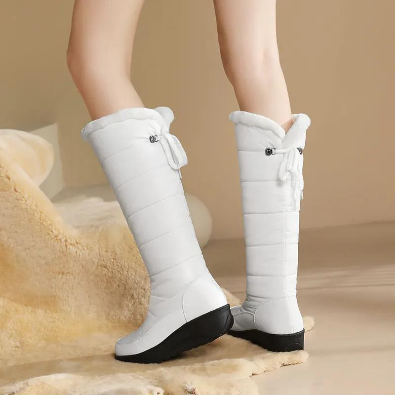 Bottes Hautes en Fourrure Synthétique Antidérapantes - BlxckFR