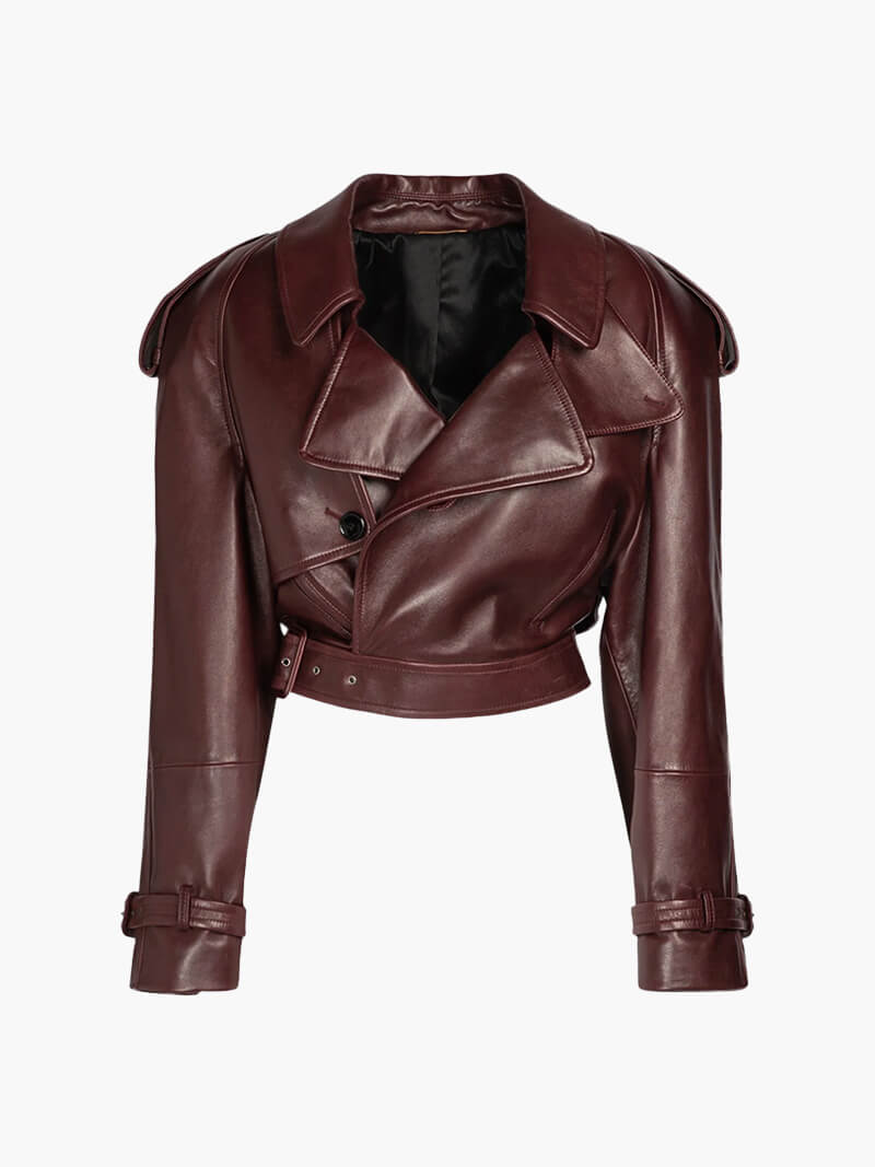 Veste Femme Courte Élégante Col Rabattu - LuxeStyle