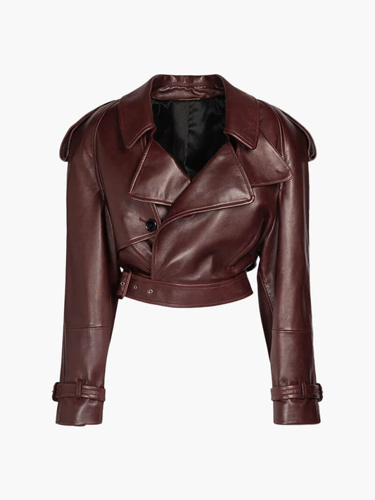 Veste Femme Courte Élégante Col Rabattu - LuxeStyle