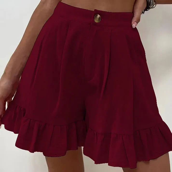 Short Décontracté Rose Fleur pour Femme