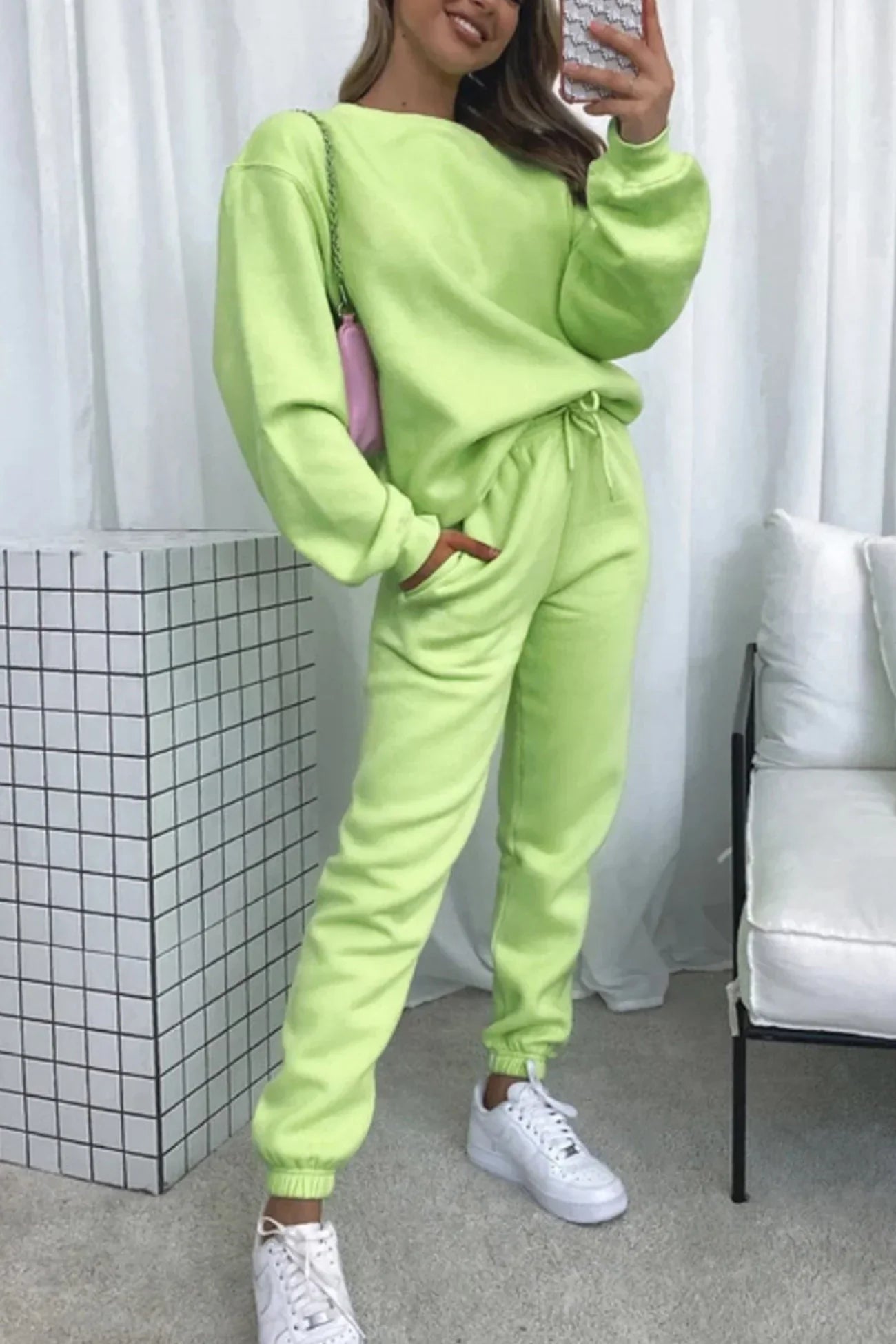 Ensemble Décontracté Femme 2 Pièces - Sweat à Capuche & Pantalon Jogging Confort - LuxeStyle