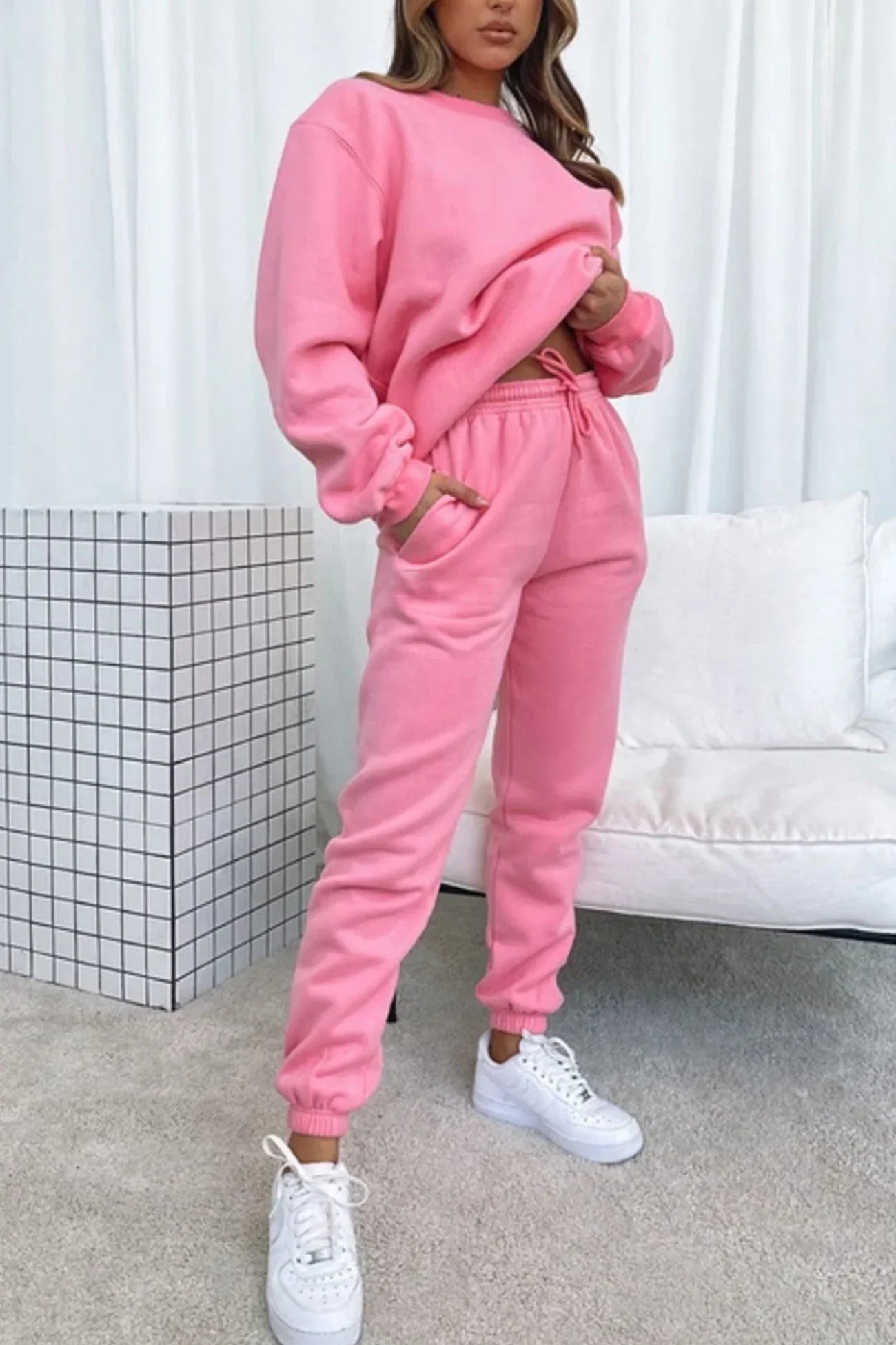 Ensemble Décontracté Femme 2 Pièces - Sweat à Capuche & Pantalon Jogging Confort