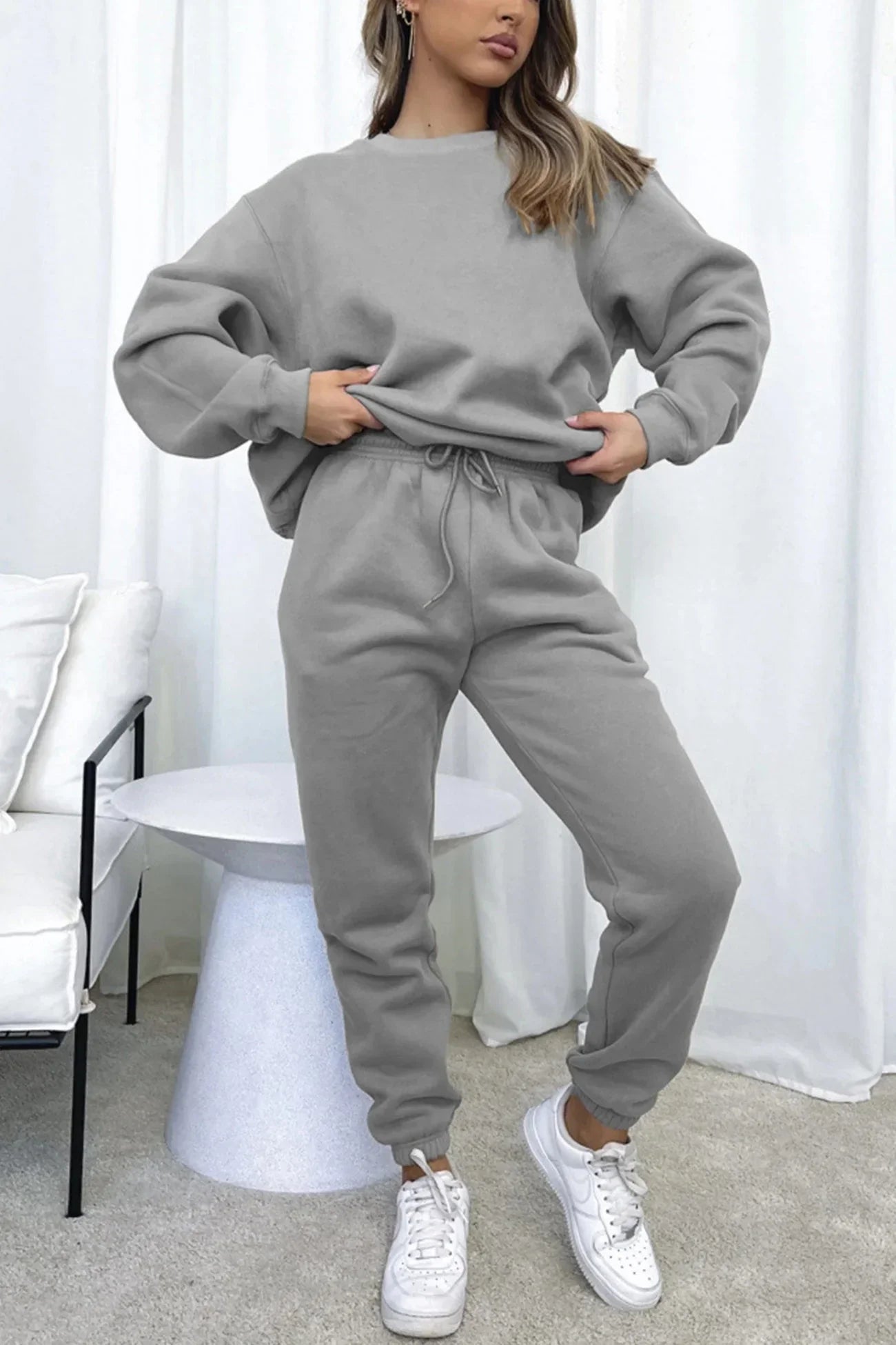 Ensemble Décontracté Femme 2 Pièces - Sweat à Capuche & Pantalon Jogging Confort