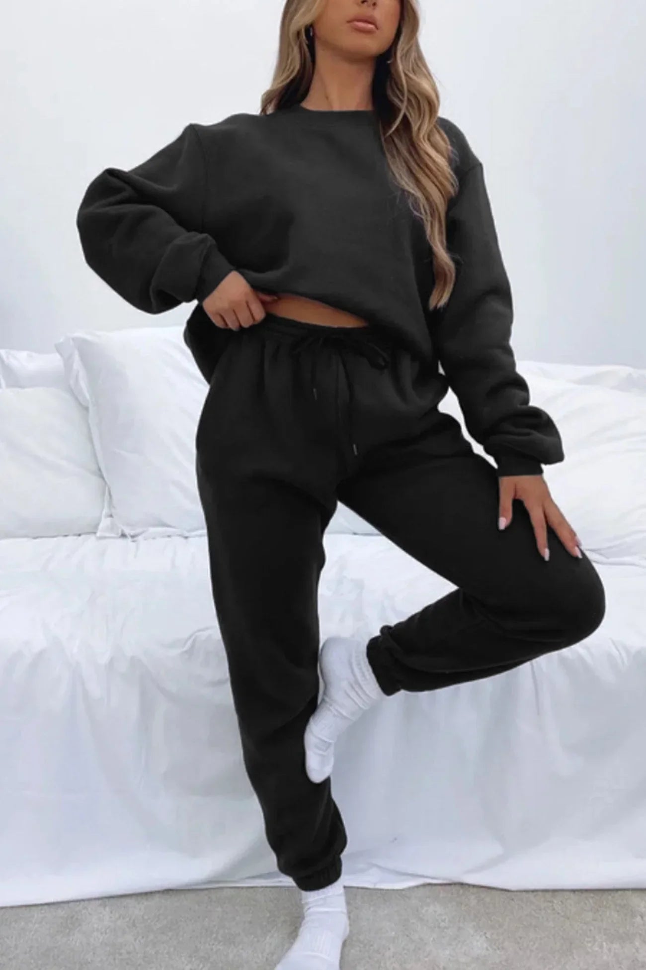 Ensemble Décontracté Femme 2 Pièces - Sweat à Capuche & Pantalon Jogging Confort