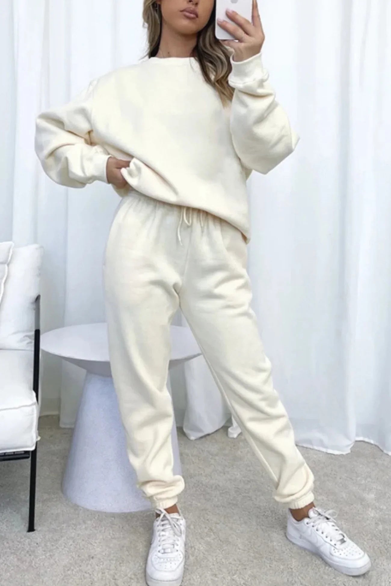 Ensemble Décontracté Femme 2 Pièces - Sweat à Capuche & Pantalon Jogging Confort