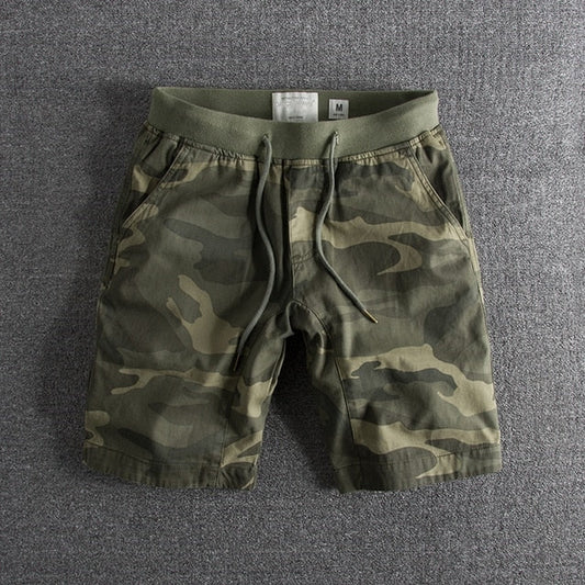 Pantalon Court Coton Militaire pour Homme Élastiqué - LuxeStyle