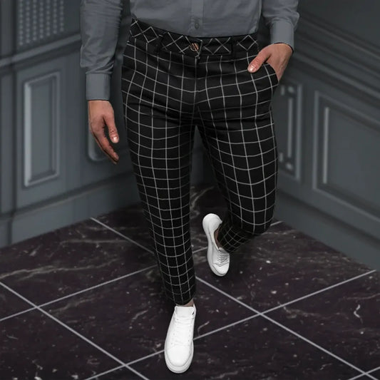 Pantalon à Carreaux Classique pour Homme - LuxeStyle