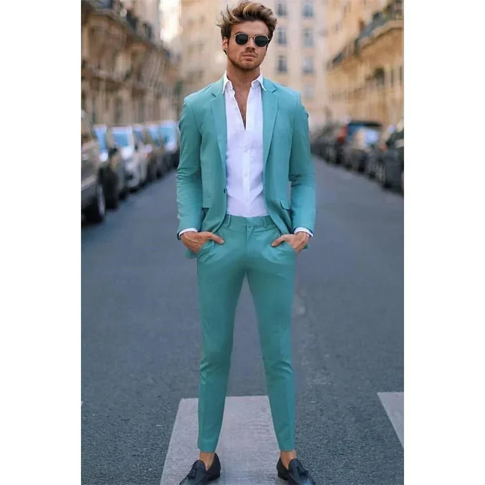Costume Mariage Homme 2 Pièces Élégant Sur Mesure - luxestyle