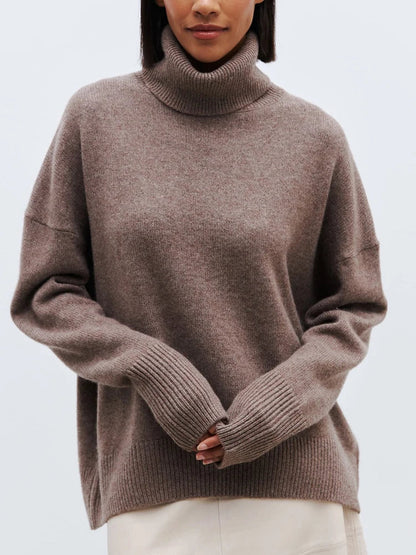 Pull Femme Grand Taille - Tricot Doux Mélange Laine Hiver Chic