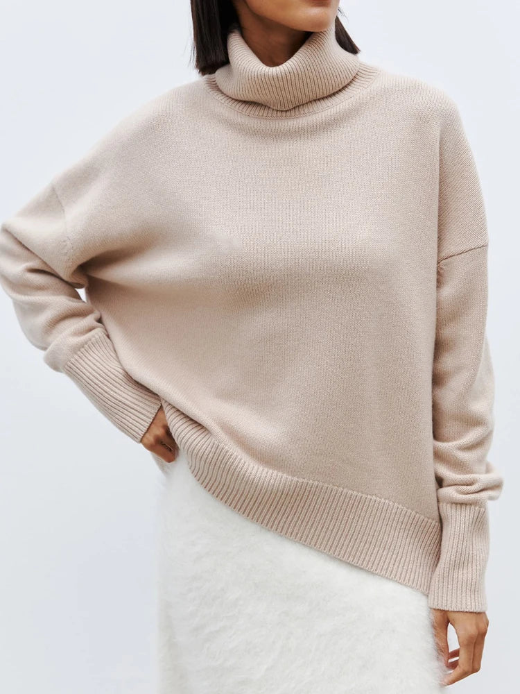 Pull Femme Grand Taille - Tricot Doux Mélange Laine Hiver Chic