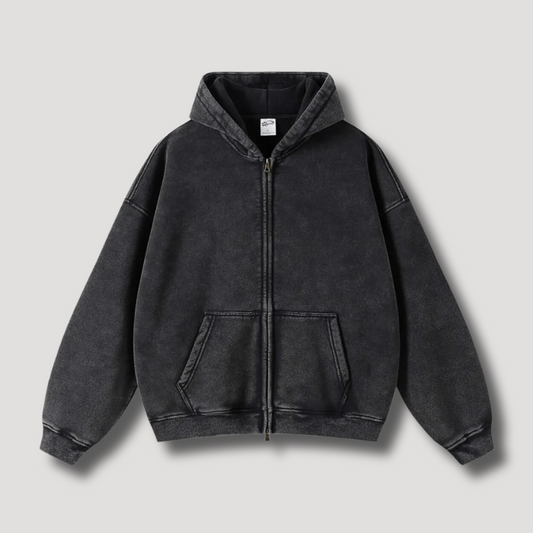 Sweat à capuche zippé Oversize Féminin - LuxeStyle
