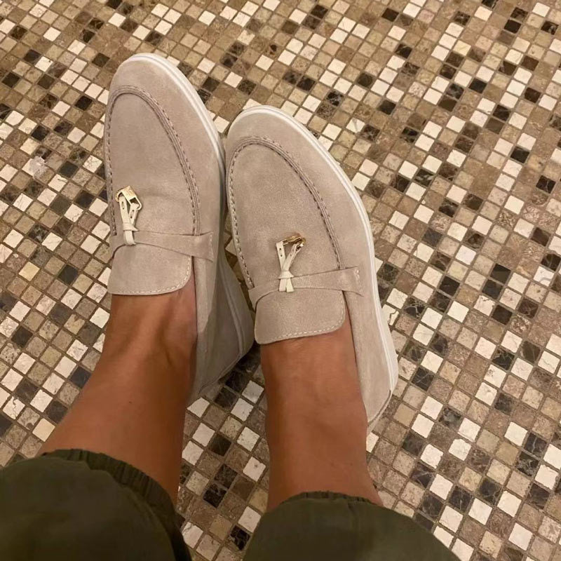 Mocassins Femmes Daim Doux et Confortables - LuxeStyle