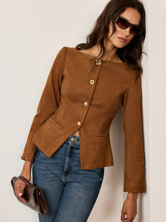 Veste Femme Élégante à Fermeture Éclair - LuxeStyle