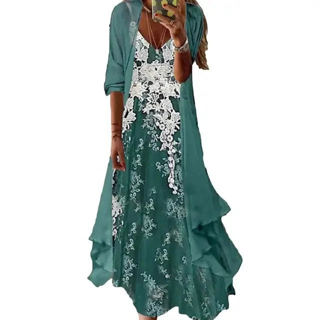 Robe Longue Été Floral pour Femme