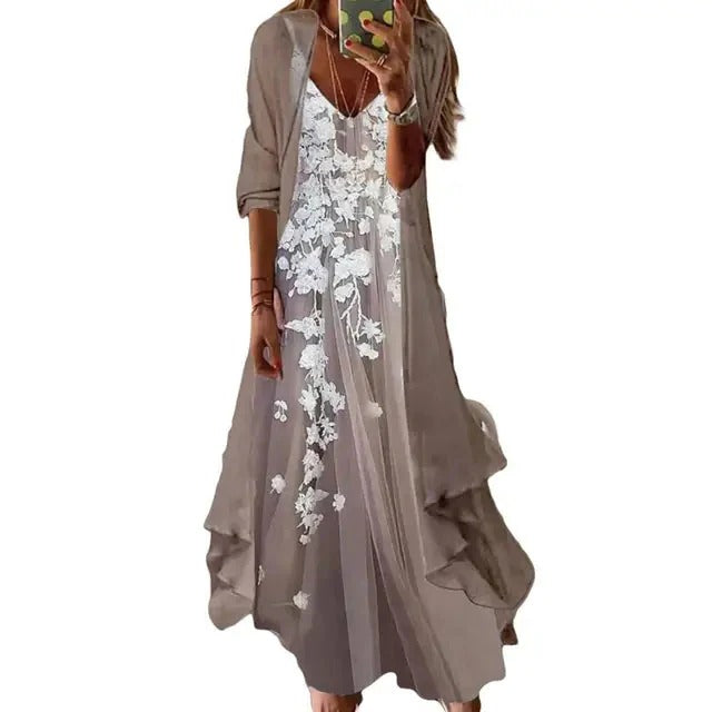 Robe Longue Été Floral pour Femme