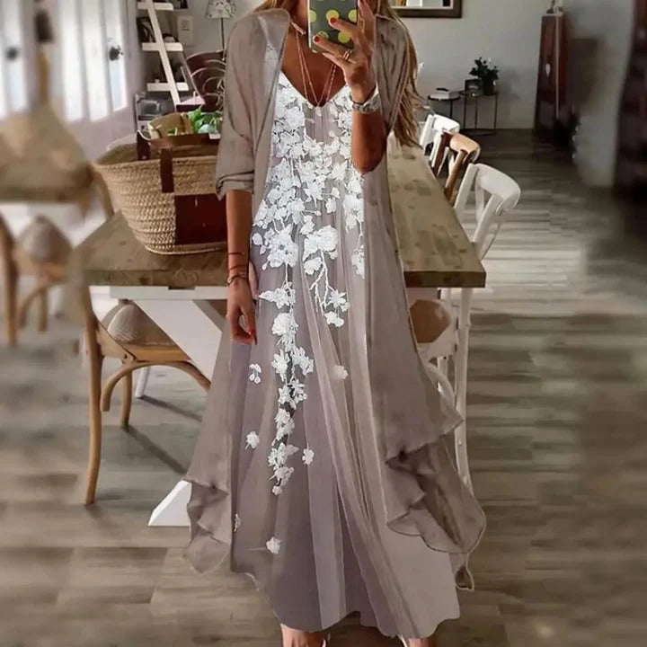 Robe Longue Été Floral pour Femme