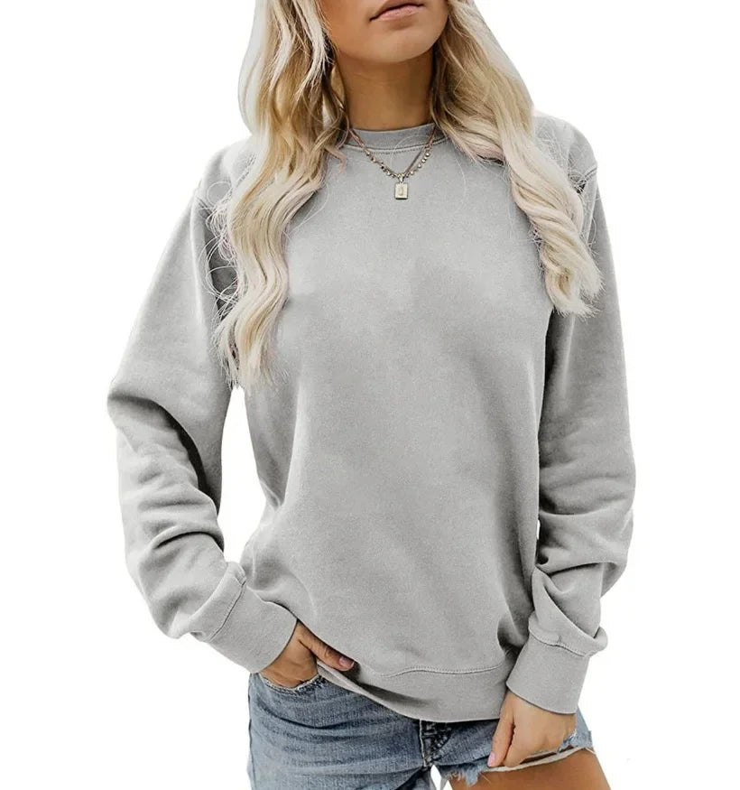 Sweat à manches longues femme rouge vif