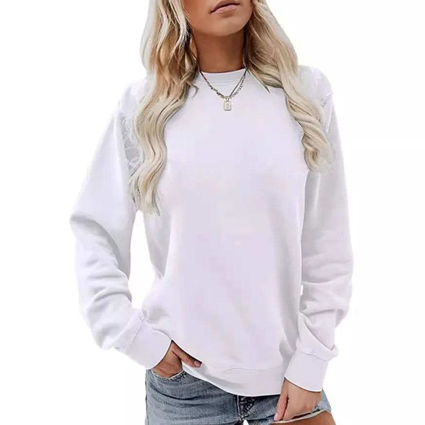 Sweat à manches longues femme rouge vif