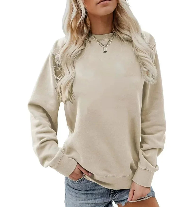 Sweat à manches longues femme rouge vif