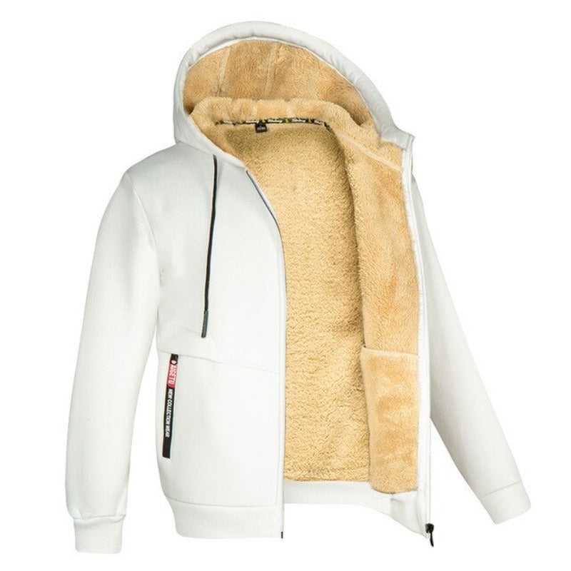 Veste Homme Hivernale Stylo & Confortable avec Capuche et Fermeture Éclair