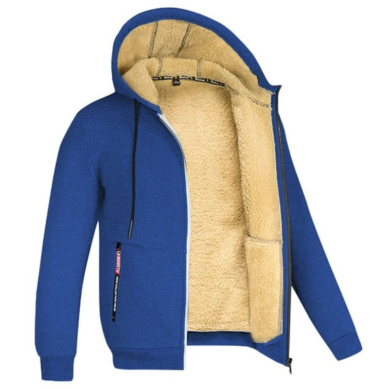 Veste Homme Hivernale Stylo & Confortable avec Capuche et Fermeture Éclair
