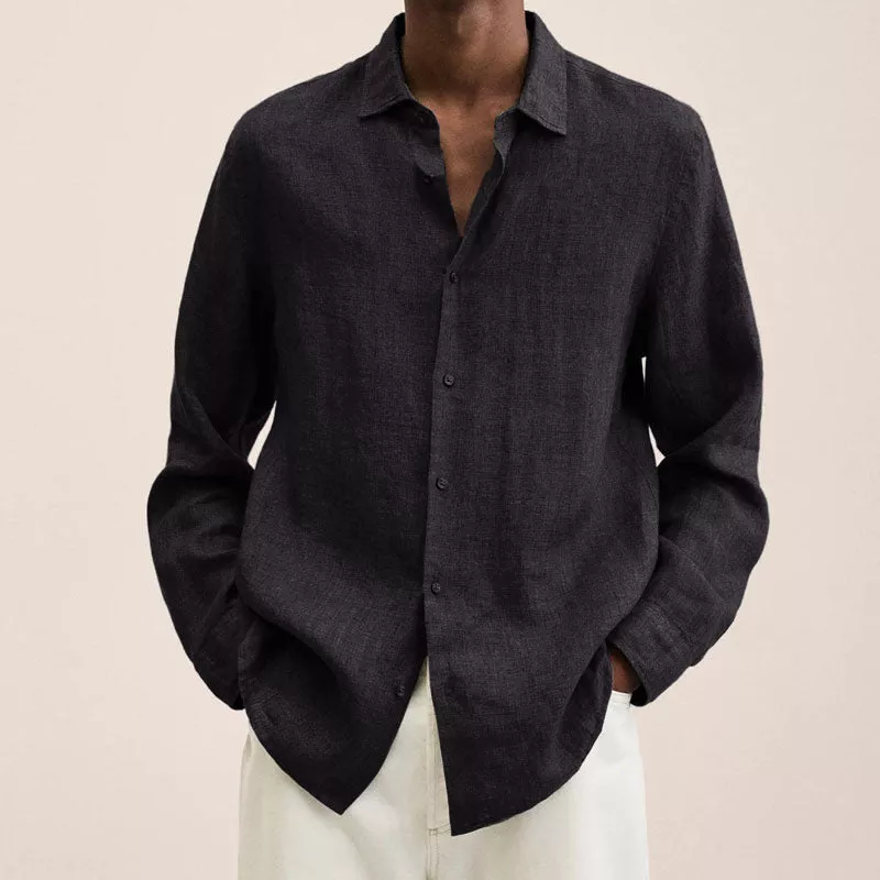 Chemise Homme Lin Fresque Manches Longues