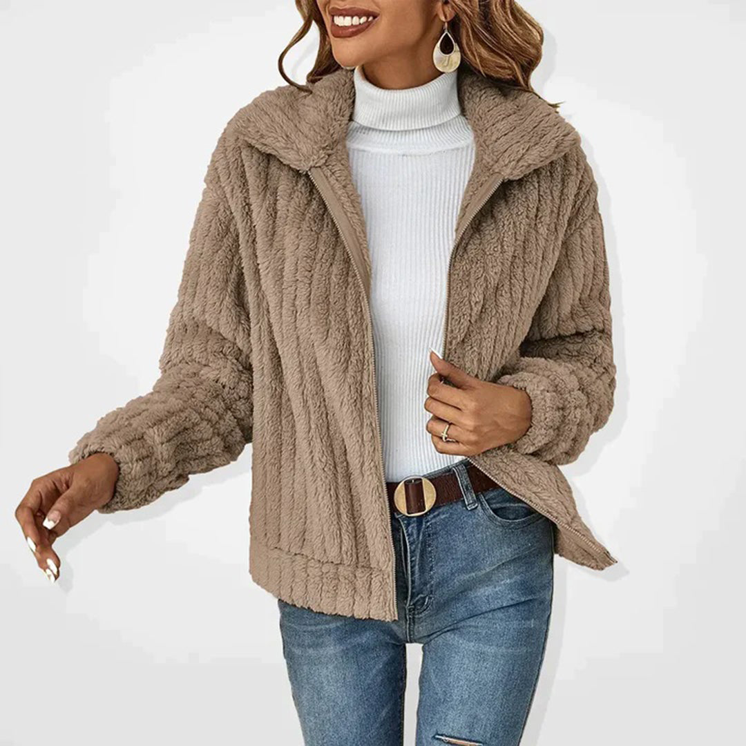 Reine™ – Veste Femme Polaire Longue Élégante & Confortable pour Hiver