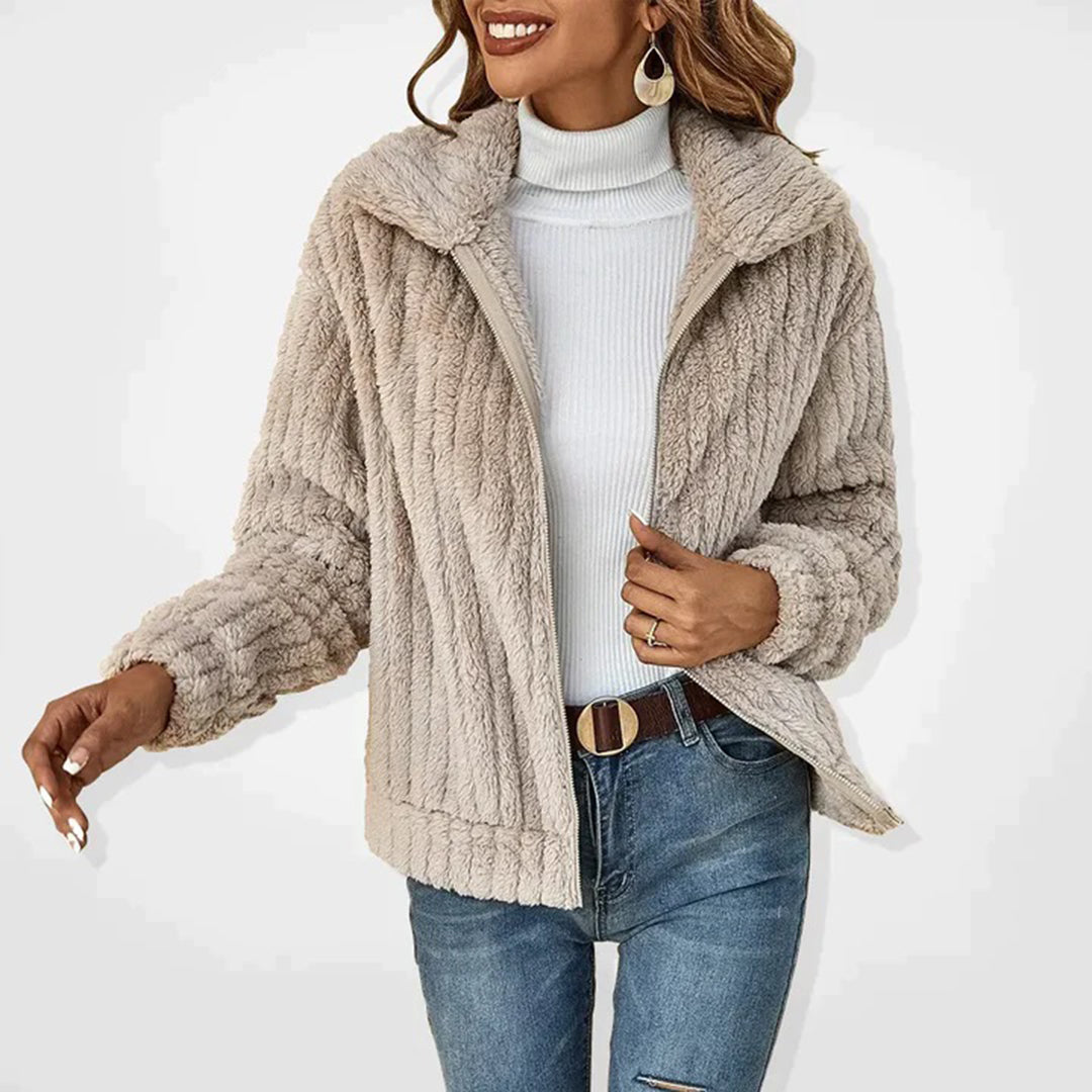 Gilet Femme Élégant Col Haut pour Automne - LuxeStyle