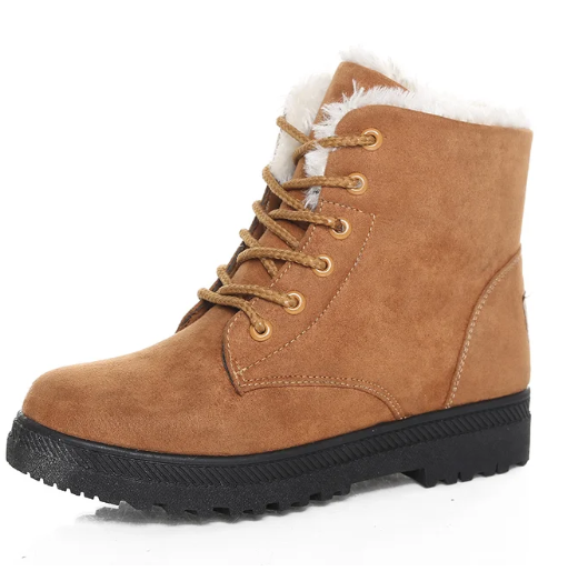 Bottes Hivernales Élégantes Fermeture Éclair Pour Femme