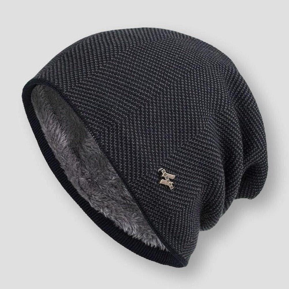 Casque en laine épais chaude hiver pour homme - LuxeStyle