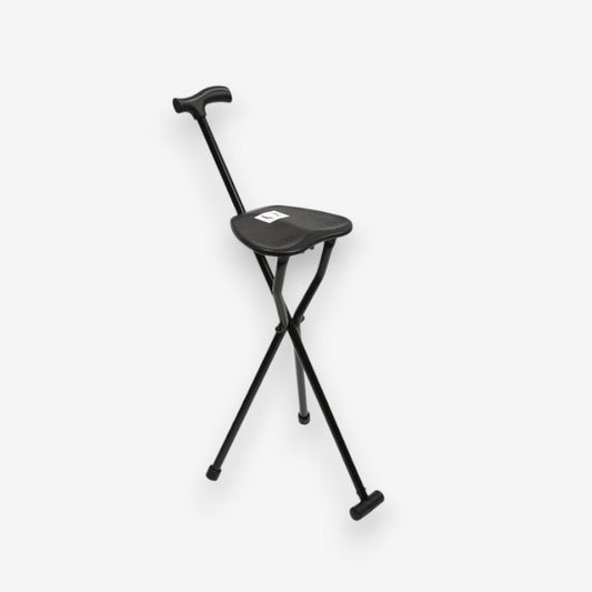Canne de marche pliante avec banc intégré - LuxeStyle