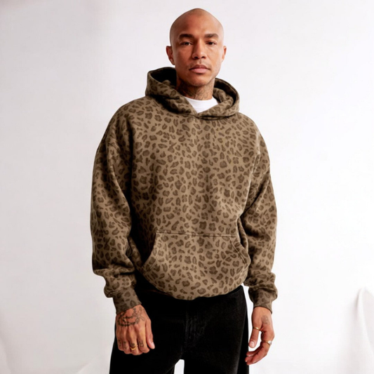 Sweat À Capuche Léopard Stylish Pour Homme - LuxeStyle