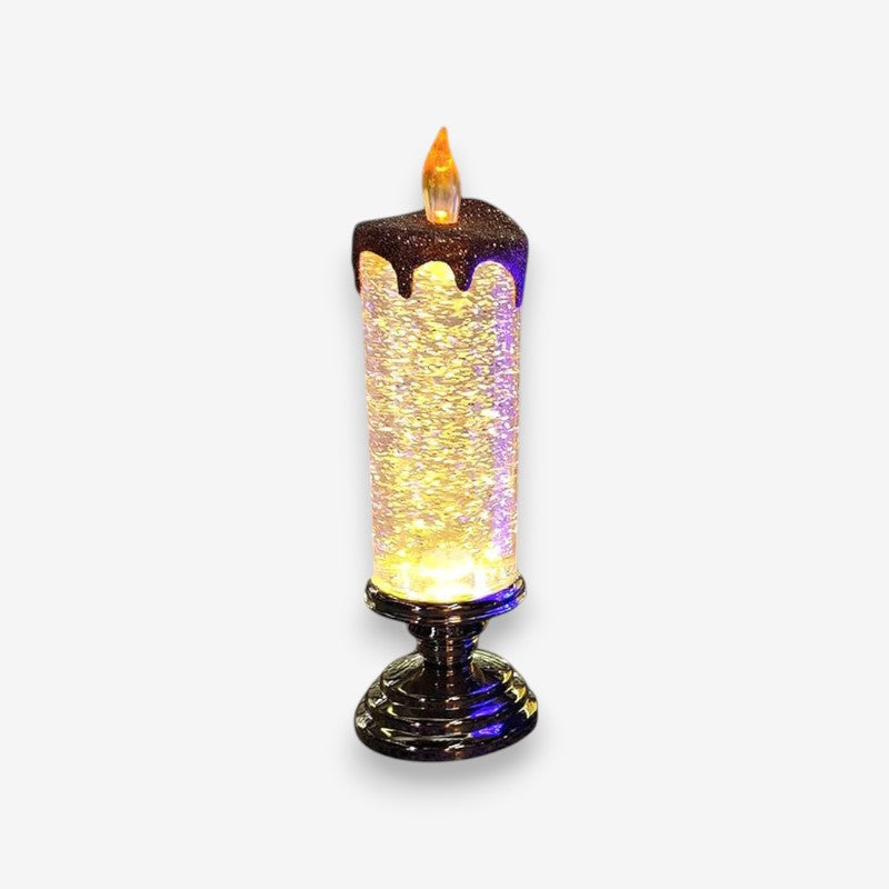 Bougie LED Élégante à Effet Tourbillon Scintillant