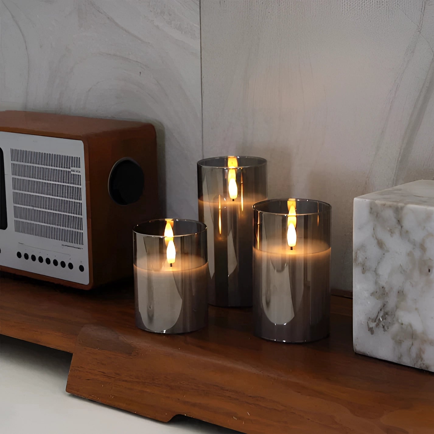 Bougies LED Ambiance Chaleureuse Sécuritaire - LuxeStyle