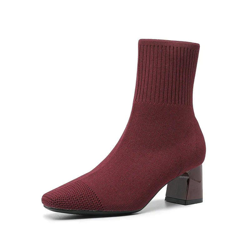 Bottes Femme Élégantes – Chaussures Tricotées Douces pour Un Style Féminin